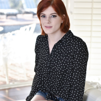 Filthy redhead girl Ava Little banging her boyfriends best buddy