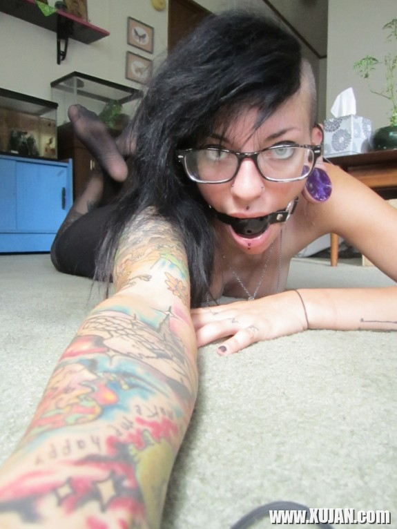 Tank a Ball Gag Sheer Pantyhose - Photo #2260116