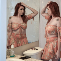 Filthy redhead teen Savannah Siren takes deep pussy penetration