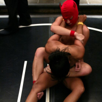 Crimson Ninja and Jujitsu student takes on Lyla Lei