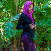 Horny hijab girl Nikki Knightly unveils her asshole for penetration