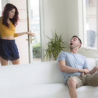 Guy caught masturbating bangs hot Nikki Knightly