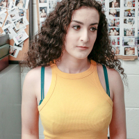 Sexy curly brunette thief Lyra Lockhart gets face glazed with sticky jizz