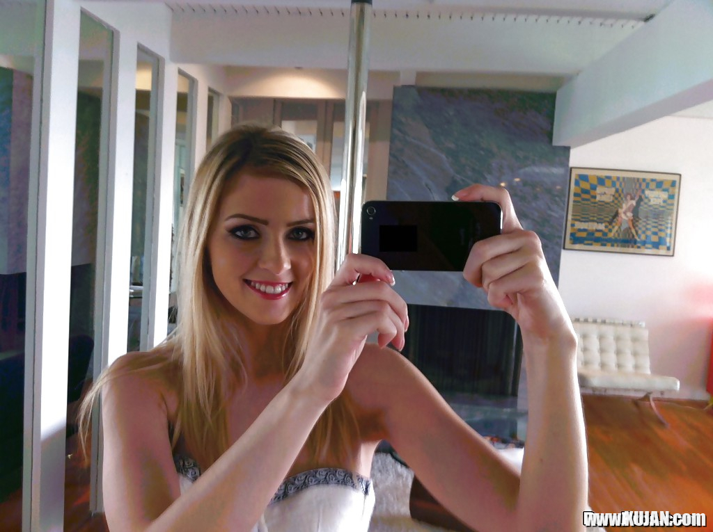 Sexy blonde exgf Abigaile Johnson showing off white panties and ass - Photo #2303955