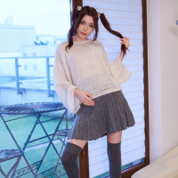 Mila Azul strips and plays with her pussy