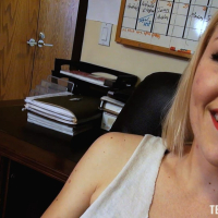 Lusty blonde girl Ella Nova gets exposed hard