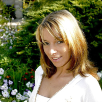 Graceful babe Debbie White stripping off her clothes outdoor