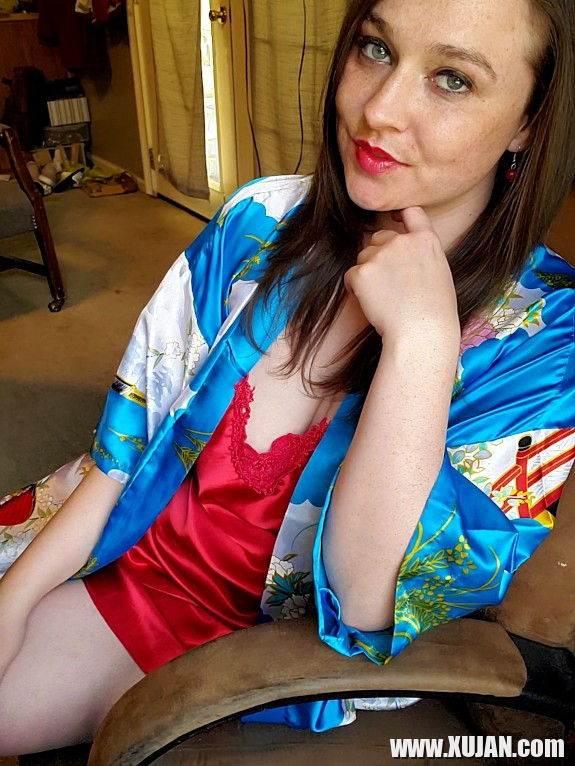 Red Silk Nightie Kimono - Photo #2335526