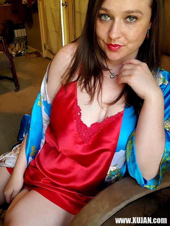 Red Silk Nightie Kimono - Photo #2335530