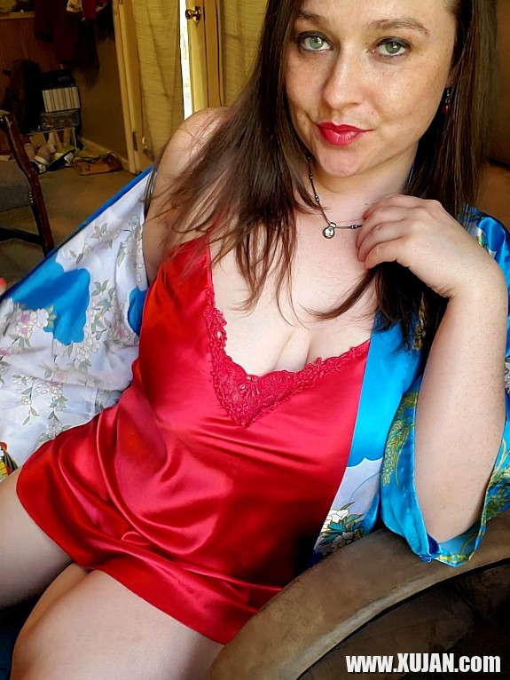 Red Silk Nightie Kimono - Photo #2335531