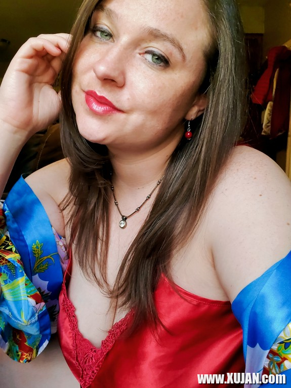 Red Silk Nightie Kimono - Photo #2335539