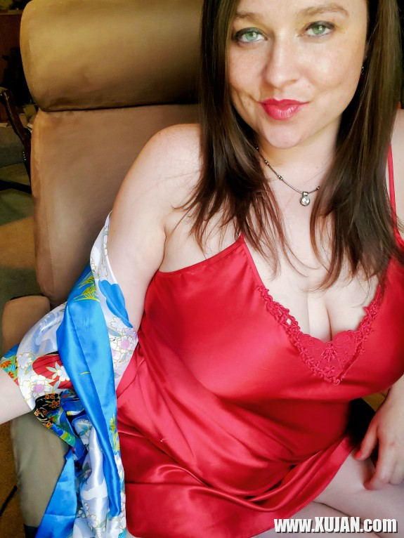 Red Silk Nightie Kimono - Photo #2335541