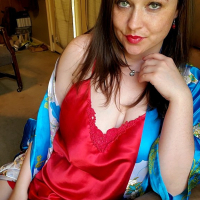Red Silk Nightie Kimono