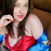 Red Silk Nightie Kimono