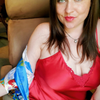 Red Silk Nightie Kimono