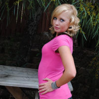 Teasing blonde Codie Sweets pulls down her tight jeans showing off her perfect teenage ass outdoors