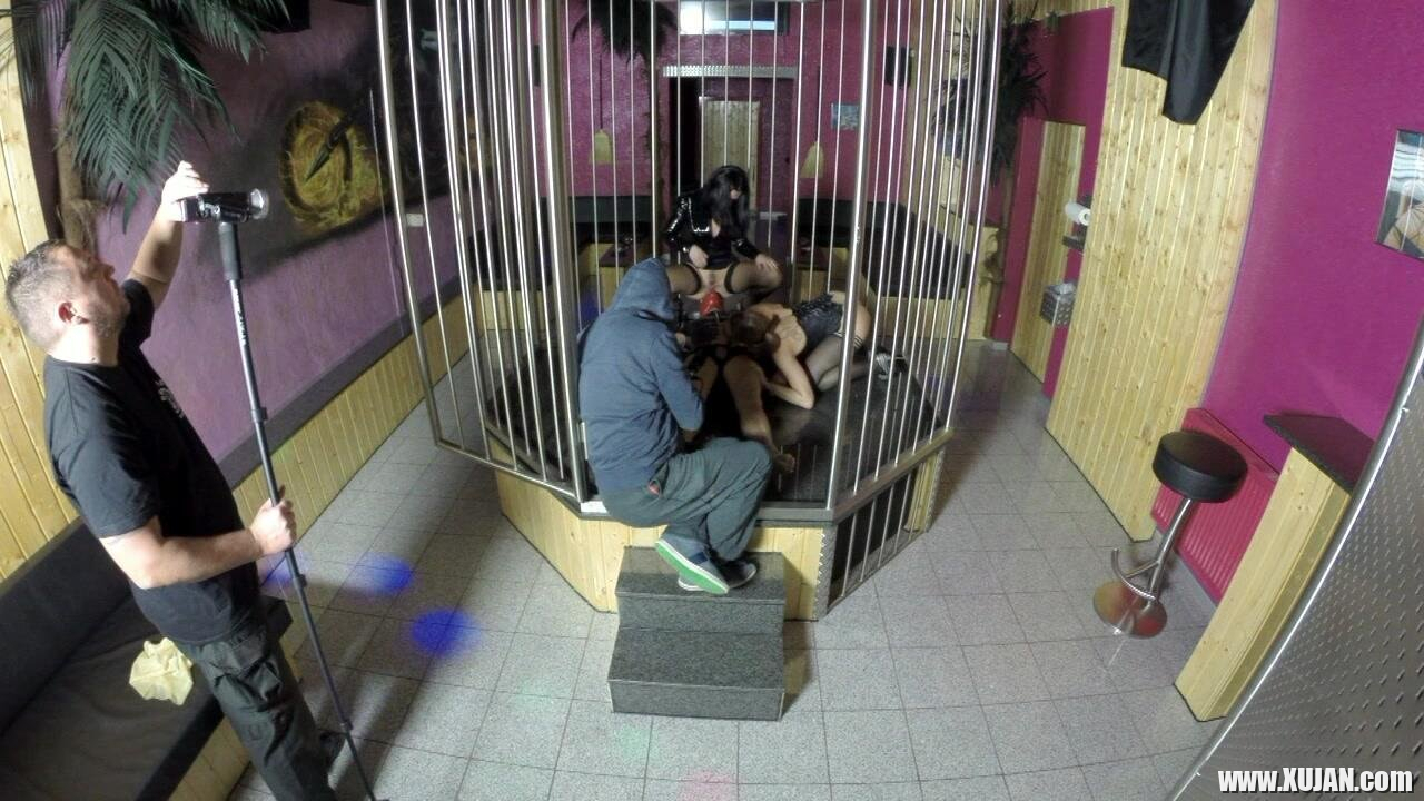Amateur Lydia shares submissive in a BDSM threeway - Photo #2353795