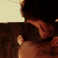Amateur Lydia gets her sweet mouth jized in closeup