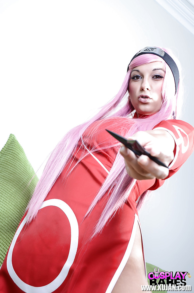 Blonde hottie Sophie Parker enjoys some cosplay fetish action - Photo #2356757
