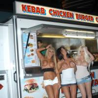 Tory Lees lesbian flashing and outdoor exhibitionism with Charlie Monaco and Dol