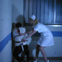 Helpless babe Hollie Stevens gets tied up and BDSM drilled by Brandon Iron