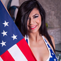 Heather Vahn Shows Off Her American Pride
