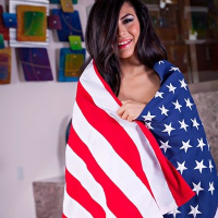 Heather Vahn Shows Off Her American Pride