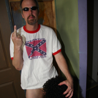 Ebony babe gets gangbanged by rednecks and bukkake