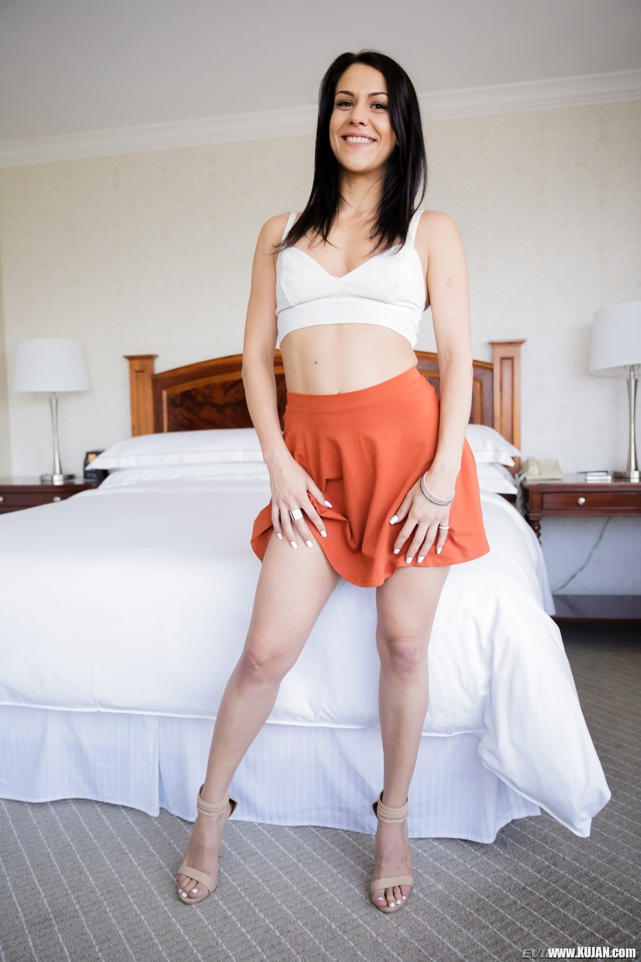 Awardwinning stud Manuel Ferrara has been craving a hot fuck from Samia Duarte He meets up with the Spanish beauty in a private hotel room where they engage in a date that looks less like porn and more like real people really fucking Samia strips out - Photo #2382592