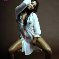 3D Pics of Anetta Keys stripping off a wet TShirt