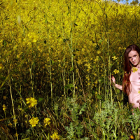 Emily Bloom teasing with her amazing body in the nature