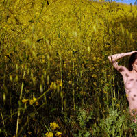 Emily Bloom teasing with her amazing body in the nature