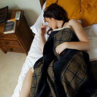 Petite brunette Kacy Lane exposes her tender body in bed