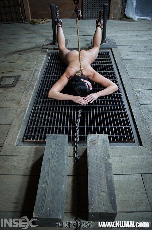 London River is bound for kinky toy sex in dark bdsm dungeon - Photo #2434981