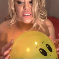 Smiley Face Balloons Baby Oil Smoke