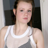 Five star amateur babe Claire shows off her lovely black thongs