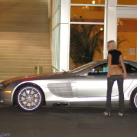 Pictures of Christine Alexis exposing her fun parts in public