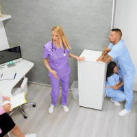 Slutty nurse Taylee Wood gets pumped with her colleagues big cock