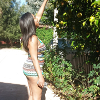 No matter where she goes Lisa Tiffians ebony ass looks delicious