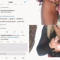 Mistress orders Angel 2 piss in the snow