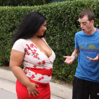 Black cougar Delilah Black fucks younger dude
