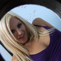 Blonde Kaycee Brooks sucks a big cock at gloryhole