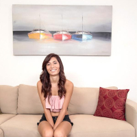 Brunette first timer Kimberly Costa gets fucked in her porn audition