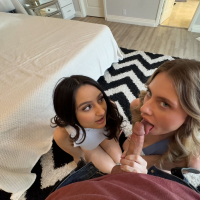 Hot babes Anya Olsen and Eliza Ibarra having intense 3some banging