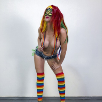 Sexy Rainbow Dash striptizy tsiatsani vra im arajin kospleyy