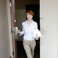 Hotel Maid Abbey Rain catches Guest masturbating