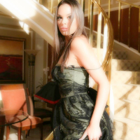 Horny babe Renee Perez masturbating on the Staircase