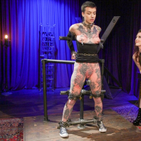 Cherry Torn controls pain pleasure for slavegirl