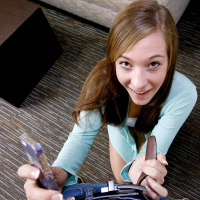 Hottie Molly Manson takes a huge Cock POV style
