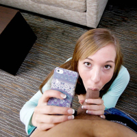 Hottie Molly Manson takes a huge Cock POV style